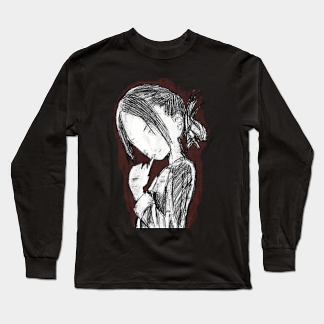 Kaguya Shinomiya Sketch Kaguya-sama Ultra Romantic Anime Long Sleeve T-Shirt by Animangapoi